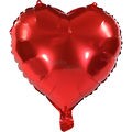 Balão Metal Coração 30x32cm Vermelho REF ZW-70012