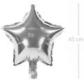 Balão Metal Estrela 45 cm Prata Ref. Q00204