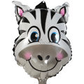 Balão Metal Animais - Zebra 22cm
