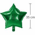 Balão Metal 35x35cm Estrela Verde 