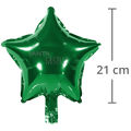 Balão Metal Estrela 21x21cm Verde