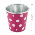Lembrancinha Vaso de Metal - Pink Poá Ref. XX43393