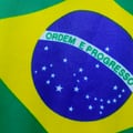 Bandeira do Brasil 13,5 x 21 cm Kit 12 unid.