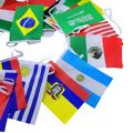 Varal de Bandeiras com 32 Países 10 M Ref. CD - 33