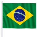 Bandeira do Brasil 13,5 x 21 cm Kit 12 unid.