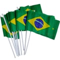 Bandeira do Brasil 13,5 x 21 cm Kit 12 unid.