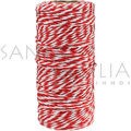 Barbante Listrado 1,5mm B3B4 - rolo com 100m - Vermelho