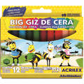 Big Giz de Cera Acrilex 12 Cores