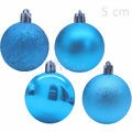 Bolas para árvore de Natal 5 cm - 16 unid - Azul - Ref. NTB5202