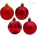 Bolas para árvore de Natal 5 cm - 16 unid - Vermelho - Ref. NTB5202