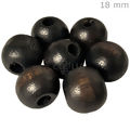 Bola de Madeira 18mm - 100unid. - Cores Diversas Cor:Imbuia