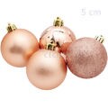 Bolas para árvore de Natal 5 cm - 16 unid. - Ref. NTB5202- Diversas Cores Bolas para árvore de Natal 5 cm - 16 unid.:Ros