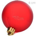 Bolas para Árvore de Natal Vermelha Fosca 6 unid. Ref. NTB60271