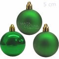 Bolas para Árvore de Natal 5 cm - Pacote com 12un - Verde - Ref. NTB1802G