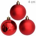 Bolas para Árvore de Natal 4 cm - Pacote com 12un - Vermelha