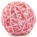 Bola de Rattan 6 unidades Cód. 1604-1 - Rosa