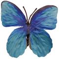 Borboleta Decorativa 10 unid. Ref. 6208 Diversas Cores Cor:Azul Claro