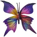 Borboleta Decorativa 10 unid. Ref. 6208 Diversas Cores Cor:Roxo/Colorido