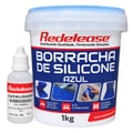 Borracha de Silicone Azul para Moldes 1 Kg com Catalisador PS-1