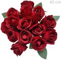 Buquê com 15 Rosas Artificiais Vermelhas Ref. A015