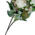 Galho com Rosas Artificiais 7 Ramos Ref. HC2661 Creme