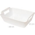 Cachepot Retangular Plástico G Cor:Branco