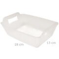 Cachepot Retangular Plástico G Cor:Transparente