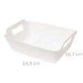 Cachepot Retangular Plástico M Cor:Branco