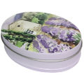 Caixa de Metal Oval - Ref. 03516 - Lavanda