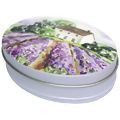 Caixa de Metal Oval - Ref. 03516 - Lavanda