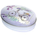 Caixa de Metal Oval - Ref. 03516 - Lavanda