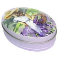 Caixa de Metal Oval - Ref. 03516 - Lavanda