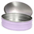 Caixa de Metal Oval - Ref. 03516 - Lavanda