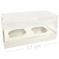 Caixa 17 x 8,5 x 8,5 cm Mini Bolo Duplo - 10 unid. - Branco