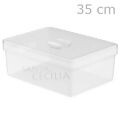 Caixa Organizadora Transparente Tampa Rasa 5Litros - Ref. 503.006.001