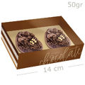 Caixa Para Ovo de Colher 50g 6 unid. - Ref. 13004543 Tons de Chocolate