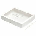 Caixa Retangular com Visor S9 19 x 25 x 4 cm - 10 unid - Branco