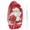 Caixa de Natal em Metal Oval 10x4cm - Ref. 3179 - Estampas Diversas