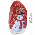 Caixa de Natal em Metal Oval 10x4cm - Ref. 3179 - Estampas Diversas