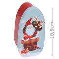 Caixa de Natal em Metal Oval 10x4cm - Ref. 3179 - Estampas Diversas