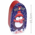 Caixa de Natal em Metal Oval 10x4cm - Ref. 3179 - Estampas Diversas