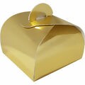 Caixa Maleta para Bem Casado - 6,5x6,5x4,5 cm - 10 unid - Ouro Brilhante