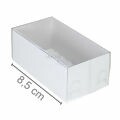 Caixa para Bem Casado 10 unid - N°2 - 8,5 x 4,5 x 3,5 cm - Cores Diversas