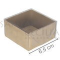 Caixa para Bem Casado 10 unid - N°9 - 6,5 x 6,5 x 3 cm - Cores Diversas