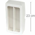 Caixa 23x12x6cm com Visor - 10 unidades - K64 Branca