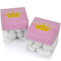 Caixinha de Acetato c/ Tampa de Papel 5x5cm - 10 unid - Coroa Rosa