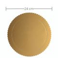 Tabuleiro para Bolo Dourado Tamanho:24 cm