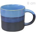 Caneca em Cerâmica 320ml Ref. MZ- 60295 - Degradê Azul e Preto