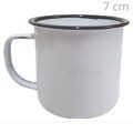 Caneca em Metal Esmaltada 350ml - Branca