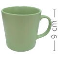 Caneca em Cerâmica 300ml Ref. MZ- 60208 - Verde Fosco